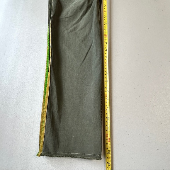 Nili Lotan Olive Trousers with Vibrant Stripes - Picture 8 of 8